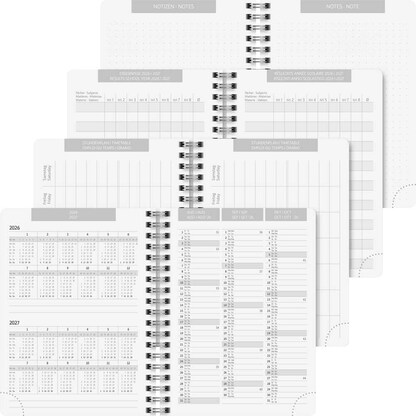 Artikelbild 4 für BRUNNEN Schülerkalender Wild at Heart 2026/2027 schwarz, 1 St., Artikelnummer 805038