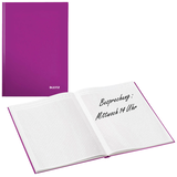 Artikelbild 1 für LEITZ Notizbuch WOW DIN A4 kariert, lila Hardcover 160 Seiten, 1 St., Artikelnummer 289278
