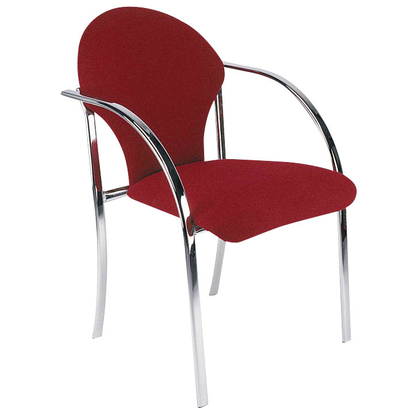 Artikelbild 2 für Nowy Styl Besucherstühle VISA CHROM bordeaux Kunststoff, 2 St., Artikelnummer 783047