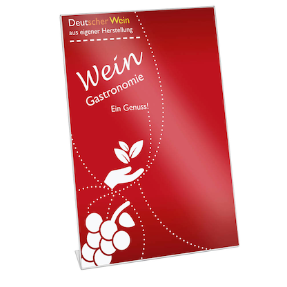 Artikelbild für deflecto Tischaufsteller DIN A4 einseitig, 1 St., Artikelnummer 856397