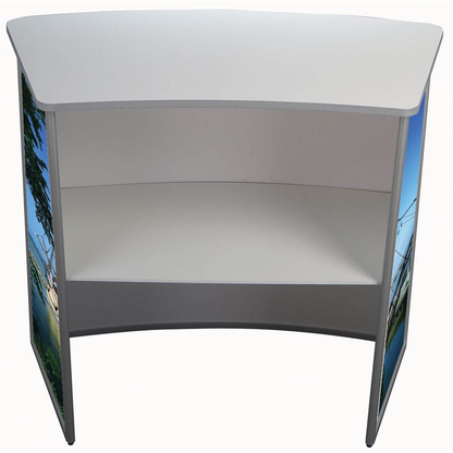 Artikelbild für update displays Messetheke Konvex gebogen, weiß 106,0 x 58,0 x 93,0 cm, Artikelnummer 646765