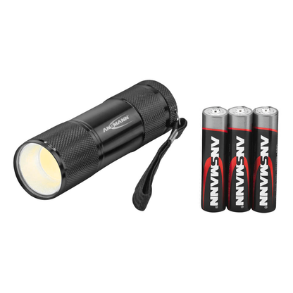 Artikelbild 3 für ANSMANN Action COB LED LED Taschenlampe schwarz 9,5 cm, 200 Lux, 175 Lumen, 1 W, 1 St., Artikelnummer 300167