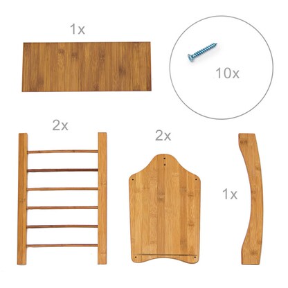 Artikelbild 9 für relaxdays Zeitungsständer 10015644_0 braun Bambus, DIN A4 quer, Artikelnummer 473623