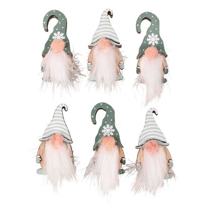 Artikelbild für Rayher Holz-Streudeko mehrfarbig Wichtel, 6 St., Artikelnummer 433536