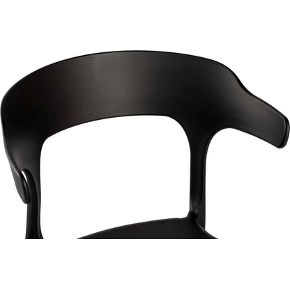 Artikelbild 5 für LÜLLMANN Besucherstuhl 230810 schwarz Kunststoff, 1 St., Artikelnummer 790996