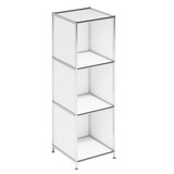 Artikelbild 1 für viasit Aktenregal System4 weiß 40,4 x 40,4 x 118,2 cm, 1 St., Artikelnummer 214320