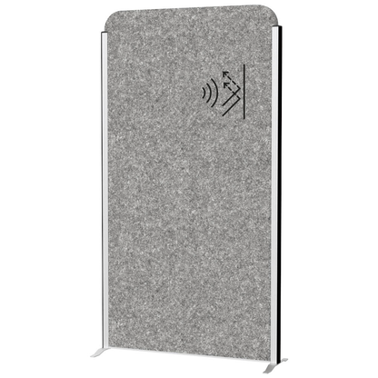 Artikelbild 2 für MAUL Akustik-Trennwand MAULcocoon 9701095, dunkelgrau 100,0 x 182,0 cm, 1 St., Artikelnummer 156636