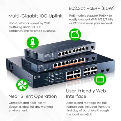 Artikelbild 3 für ZYXEL XMG1915-10E Switch 10-fach, Artikelnummer 387088