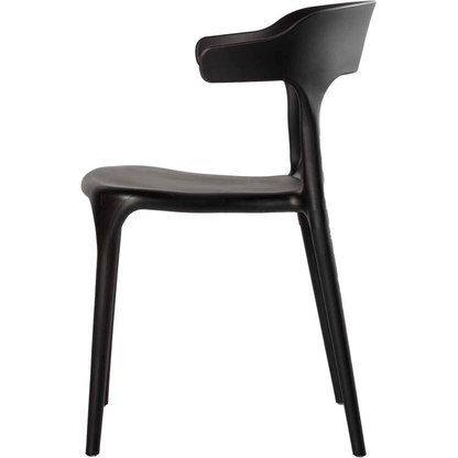 Artikelbild 2 für LÜLLMANN Besucherstuhl 230810 schwarz Kunststoff, 1 St., Artikelnummer 790996