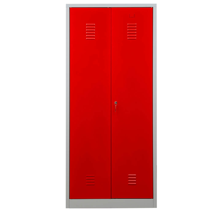 Artikelbild 2 für Gürkan Spind lichtgrau, feuerrot 103930, 1 Schließfach 80,0 x 50,0 x 180,0 cm, Artikelnummer 560286