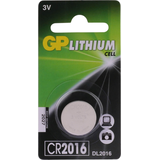 Artikelbild 1 für GP Knopfzelle CR2016 Lithium 3,0 V, 1 St., Artikelnummer 676023