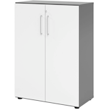 Artikelbild 1 für HAMMERBACHER Aktenschrank 938T3, V938T3/G/W/BS grafit, weiß 2 Fachböden 80,0 x 42,0 x 110,0 cm, Artikelnummer 992586