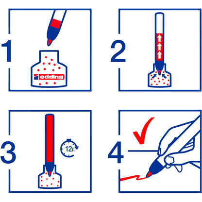 Artikelbild 6 für edding Brilliant-Paper-Marker 33 Permanentmarker schwarz 1,0 - 5,0 mm, 10 St., Artikelnummer 311761