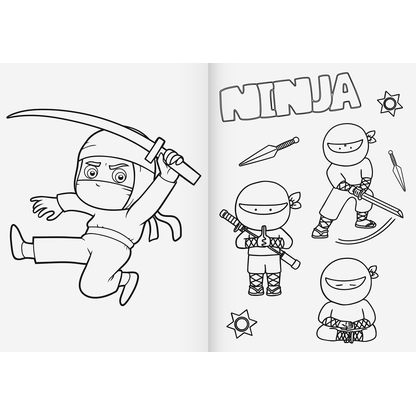 Artikelbild 2 für BRUNNEN Ninja Power Malbuch, 1 St., Artikelnummer 264246