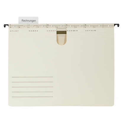 Artikelbild 3 für Hängehefter Karton chamois DIN A4 1x kaufmännische Heftung, 50 St., Artikelnummer 182378