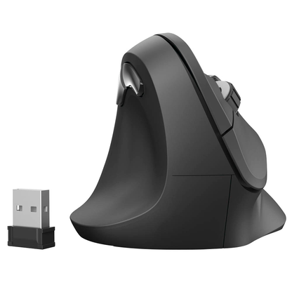 Artikelbild 3 für hama EMW-500L Maus ergonomisch kabellos schwarz, Artikelnummer 101331
