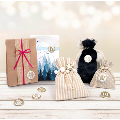 Artikelbild 8 für folia Stoffsäckchen mit Motiv Streifen und Punkte 8,0/10,0/13,0 x 10,0/130,/18,0 cm, 1 Pack, Artikelnummer 479297