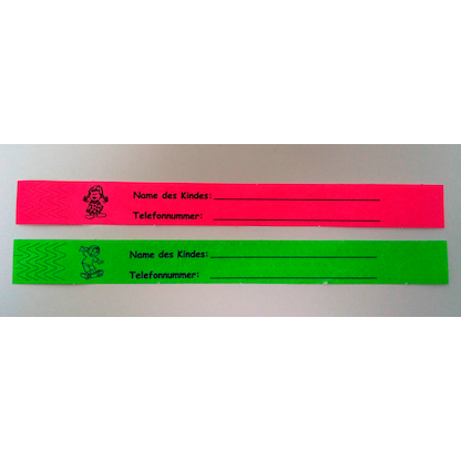 Artikelbild 3 für WOLF & APPENZELLER Sicherheitsbänder für Kinder grün, 100 St., Artikelnummer 891713