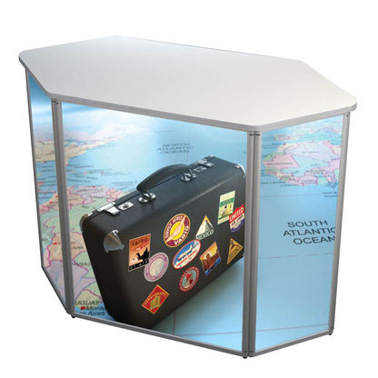 Artikelbild 2 für update displays Messetheke gerade, weiß 122,5 x 55,0 x 93,0 cm, Artikelnummer 646719