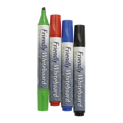 Artikelbild für BALLOGRAF® Friendly Medium Whiteboard-Marker-Set farbsortiert 2,0 - 5,0 mm, 4 St., Artikelnummer 164679