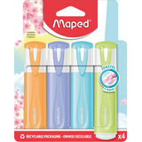 Artikelbild 1 für maped Fluo Peps pastell Textmarker farbsortiert, 4 St., Artikelnummer 260319