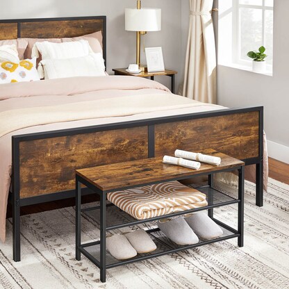 Artikelbild 4 für VASAGLE Schuhbank LBS74X braun, schwarz Holz 80,0 cm, Artikelnummer 439347