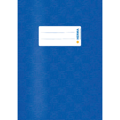 Artikelbild für HERMA Heftumschlag mit Baststruktur dunkelblau Kunststoff DIN A5, Artikelnummer 548012