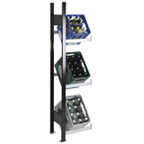 Artikelbild 1 für SCHULTE Anbauregal 37002-S schwarz, silber 40,0 x 30,0 x 180,0 cm, Artikelnummer 855104