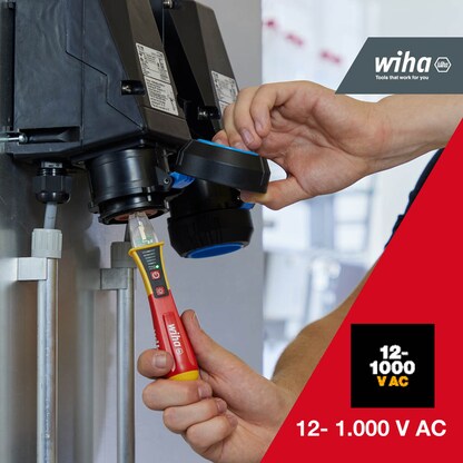 Artikelbild 4 für Wiha Zweipoliger Spannungsprüfer 44309, 12 – 1.000 V AC, CAT IV 1000 V, Artikelnummer 717732