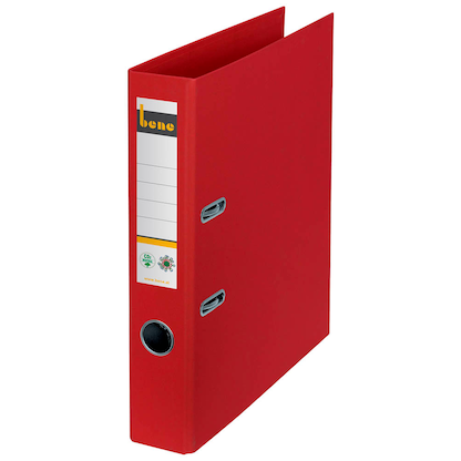 Artikelbild für bene No.1 Ordner rot Karton 5,2 cm DIN A4, 1 St., Artikelnummer 321681