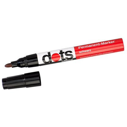 Artikelbild für dots Permanentmarker schwarz 1,5 - 3,0 mm, 1 St., Artikelnummer 835601
