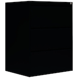 Artikelbild 1 für LÜLLMANN Hängeregistraturschrank tiefschwarz 3 Schubladen 76,0 x 62,0 x 101,2 cm, 1 St., Artikelnummer 183737