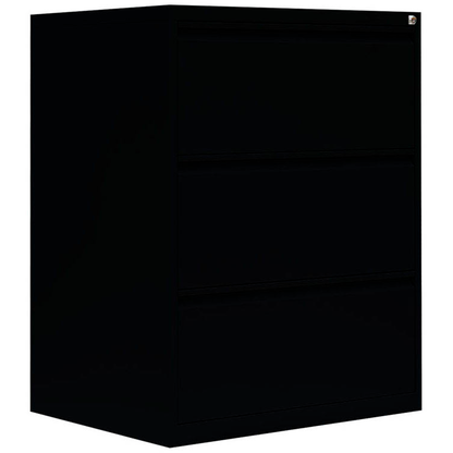 Artikelbild für LÜLLMANN Hängeregistraturschrank tiefschwarz 3 Schubladen 76,0 x 62,0 x 101,2 cm, 1 St., Artikelnummer 183737