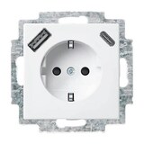 Artikelbild 1 für BUSCH-JAEGER Steckdose mit USB-Anschluss, 1 St., Artikelnummer 176196