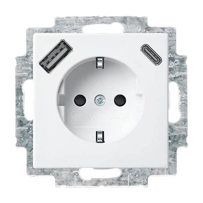 Artikelbild für BUSCH-JAEGER Steckdose mit USB-Anschluss, 1 St., Artikelnummer 176196