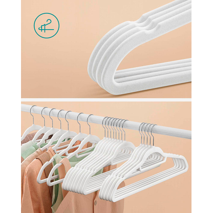 Artikelbild 3 für SONGMICS Kleiderbügel weiß, 50 St., Artikelnummer 262869