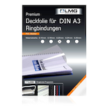 Artikelbild 1 für LMG Deckfolien für Bindemappen PREMIUM transparent, DIN A3 0,2 mm, 100 St., Artikelnummer 465570