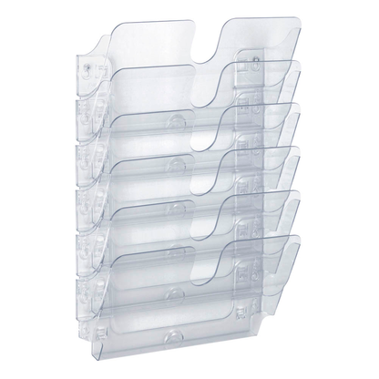 Artikelbild 3 für DURABLE Wandprospekthalter Flexiplus transparent DIN A4 quer 6 Fächern 34,0 x 10,0 x 52,0 cm, 1 St., Artikelnummer 483867