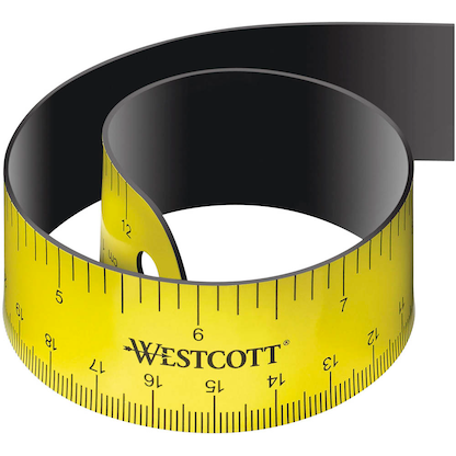 Artikelbild für WESTCOTT Lineal 30,0 cm, gelb, Artikelnummer 312147