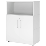 Artikelbild 1 für HAMMERBACHER Regalschrank FlexWall, VFW38T2KG/W/W/BS weiß 80,0 x 40,0 x 109,8 cm, 1 St., Artikelnummer 949887