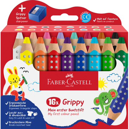 Artikelbild für FABER-CASTELL Grippy Malset farbsortiert, 16 St., Artikelnummer 589196