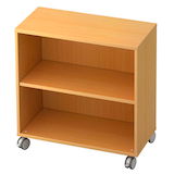 Artikelbild 1 für HAMMERBACHER Aktenregal Profi buche 80,0 x 40,0 x 82,0 cm, 1 St., Artikelnummer 429656