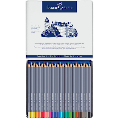 Artikelbild für FABER-CASTELL Goldfaber Aqua Aquarellstifte farbsortiert, 24 St., Artikelnummer 491769