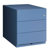 Artikelbild 1 für BISLEY Note Rollcontainer blau 3 Auszüge 42,0 x 56,5 x 49,5 cm, Artikelnummer 877225