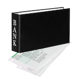 Artikelbild 1 für VELOFLEX Bankringbuch 2-Ringe schwarz 4,5 cm DIN A6 quer, 1 St., Artikelnummer 794610