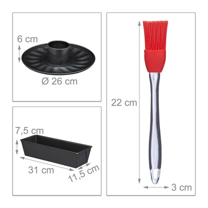 Artikelbild 11 für relaxdays Springformen-Set Ø, 1 Set, Artikelnummer 400683