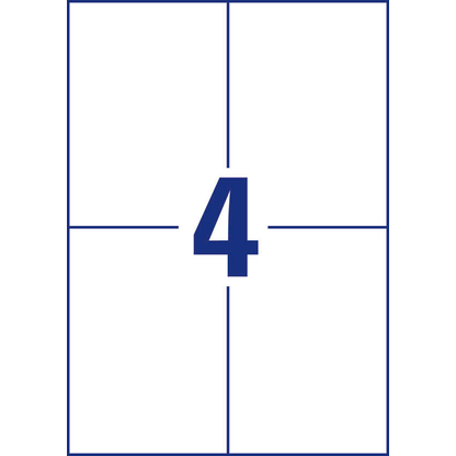 Artikelbild 3 für AVERY Zweckform Etiketten 3483-200 weiß 105,0 x 148,0 mm, 220 Blatt, Artikelnummer 341958