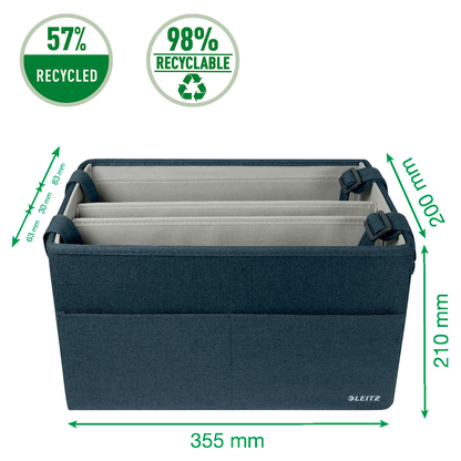 Artikelbild 11 für LEITZ Laptoptasche Desk Sharing kompakt Stoff samtgrau 65760089 bis 35,6 cm (14 Zoll), Artikelnummer 507416