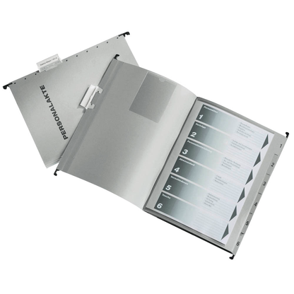 Artikelbild für LEITZ Personalmappen Personalakte grau, 15 St., Artikelnummer 688737