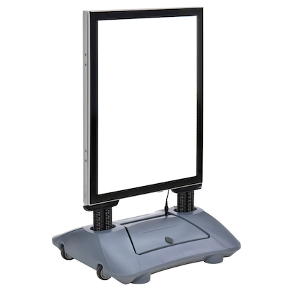 Artikelbild 9 für update displays Kundenstopper WindPro LED silber DIN A1 2 Fächer 74,0 x 63,0 x 122,3 cm, 1 St., Artikelnummer 480259